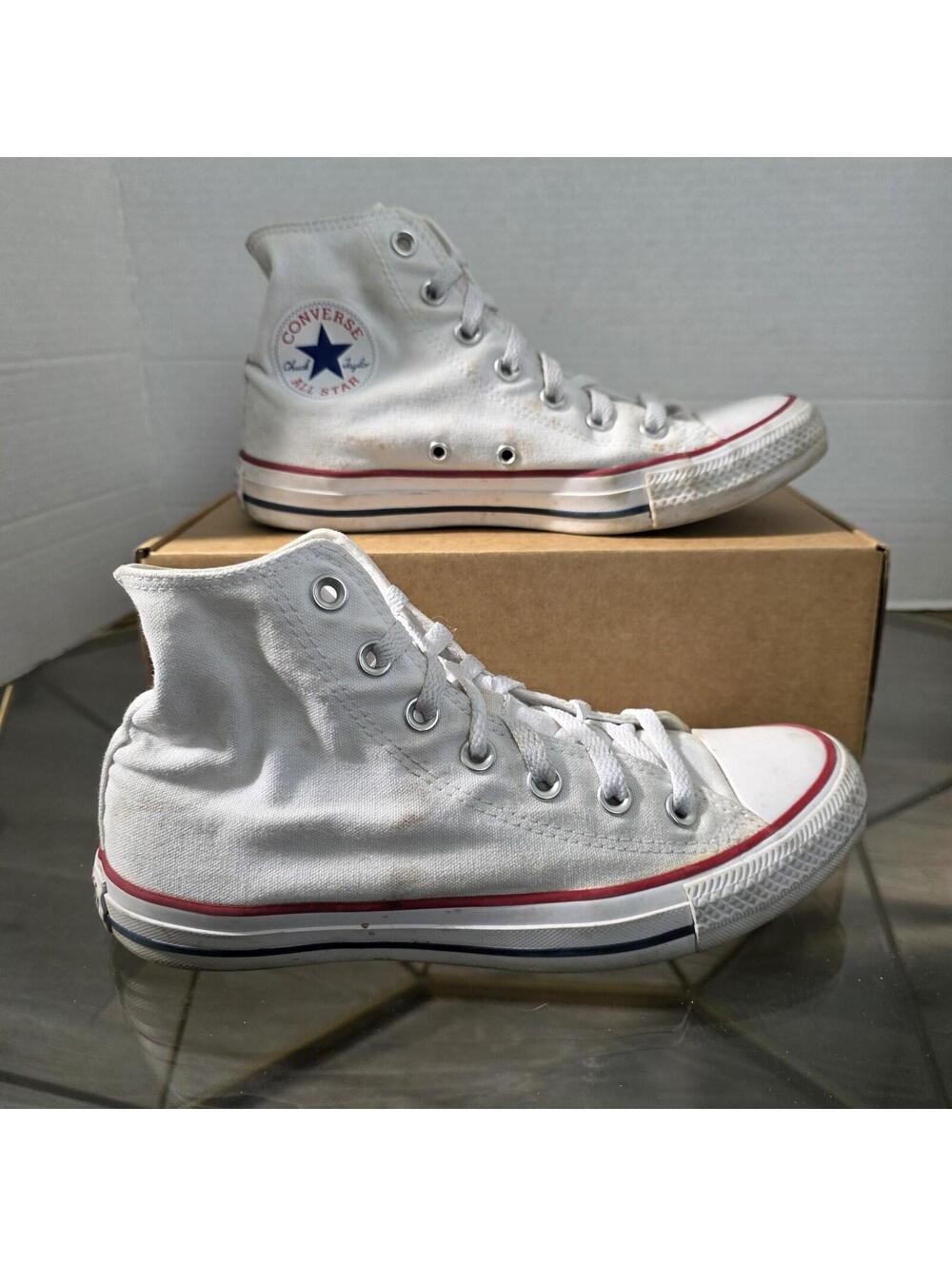 Converse Chuck Taylor All Star High Top Sneakers White -Men's 6 / Women's 8